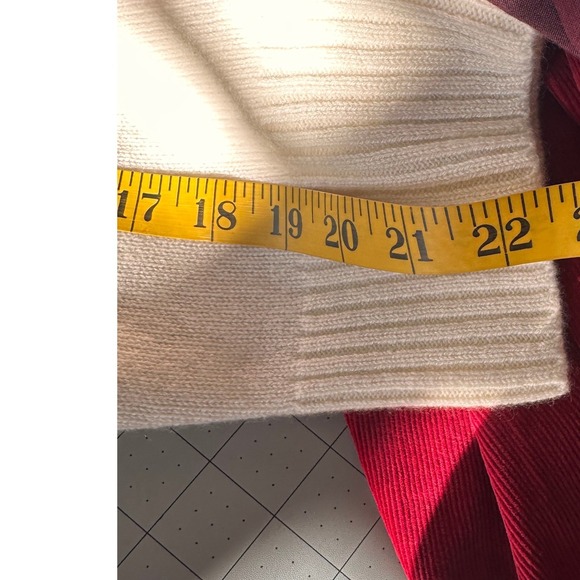 LAUREN RALPH LAUREN NWT Cashmere Cream Knit Shawl Collar Cardigan Sweater SZ XL - Picture 15 of 16